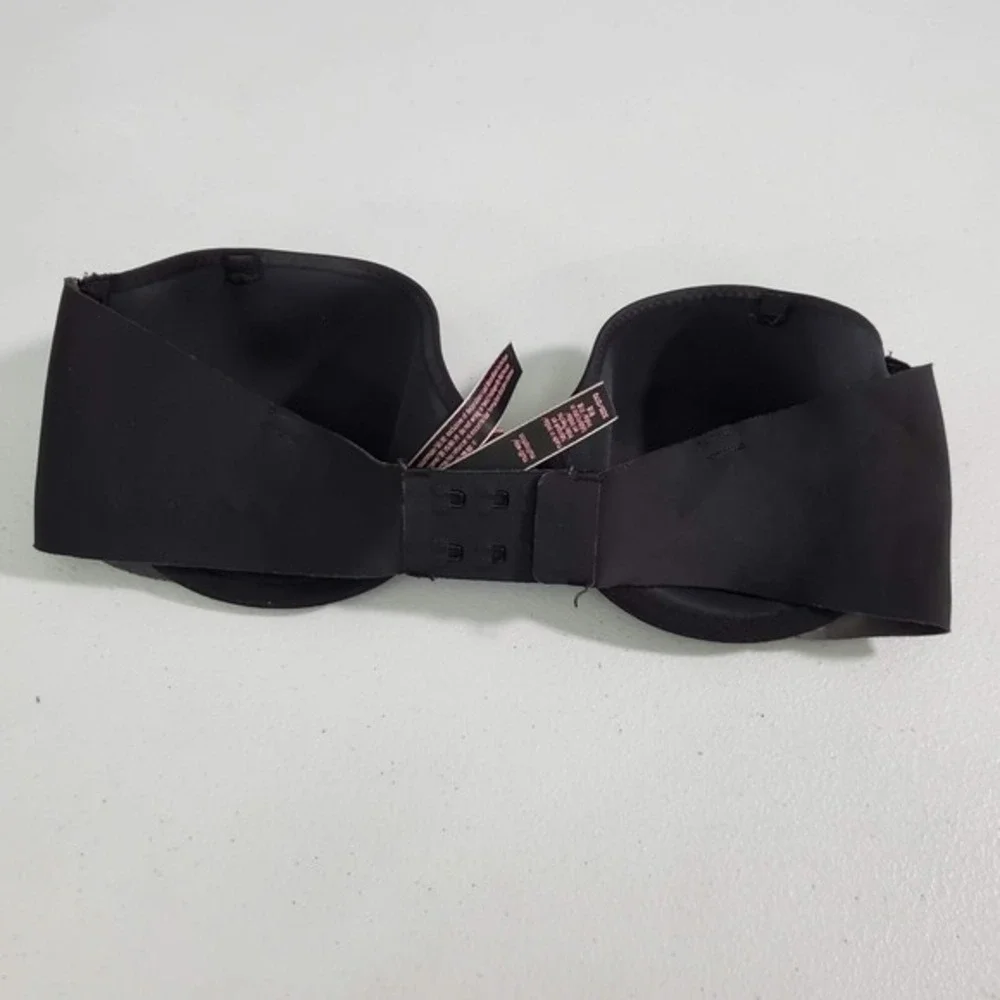 Victoria Secret Women Bra 32D Black Multi Way‎ Underwire Lightly Lined NO STRAPS